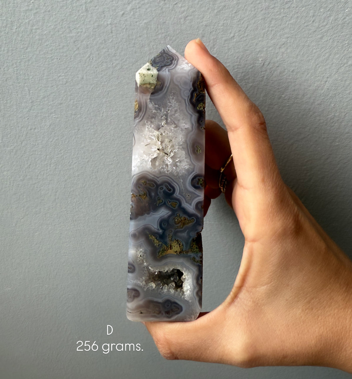 Purple Moss Agate Towers