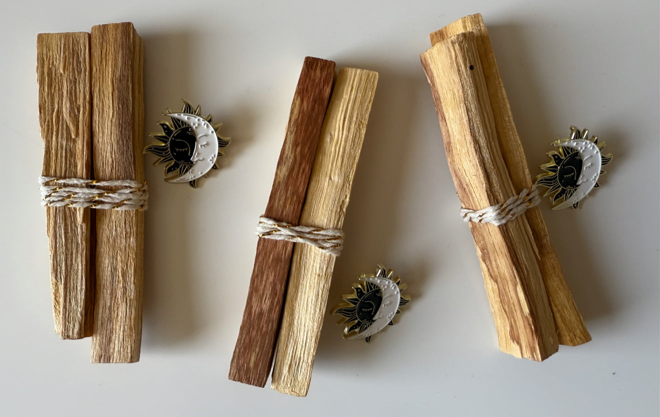 Palo Santo Sun & Moon Pin