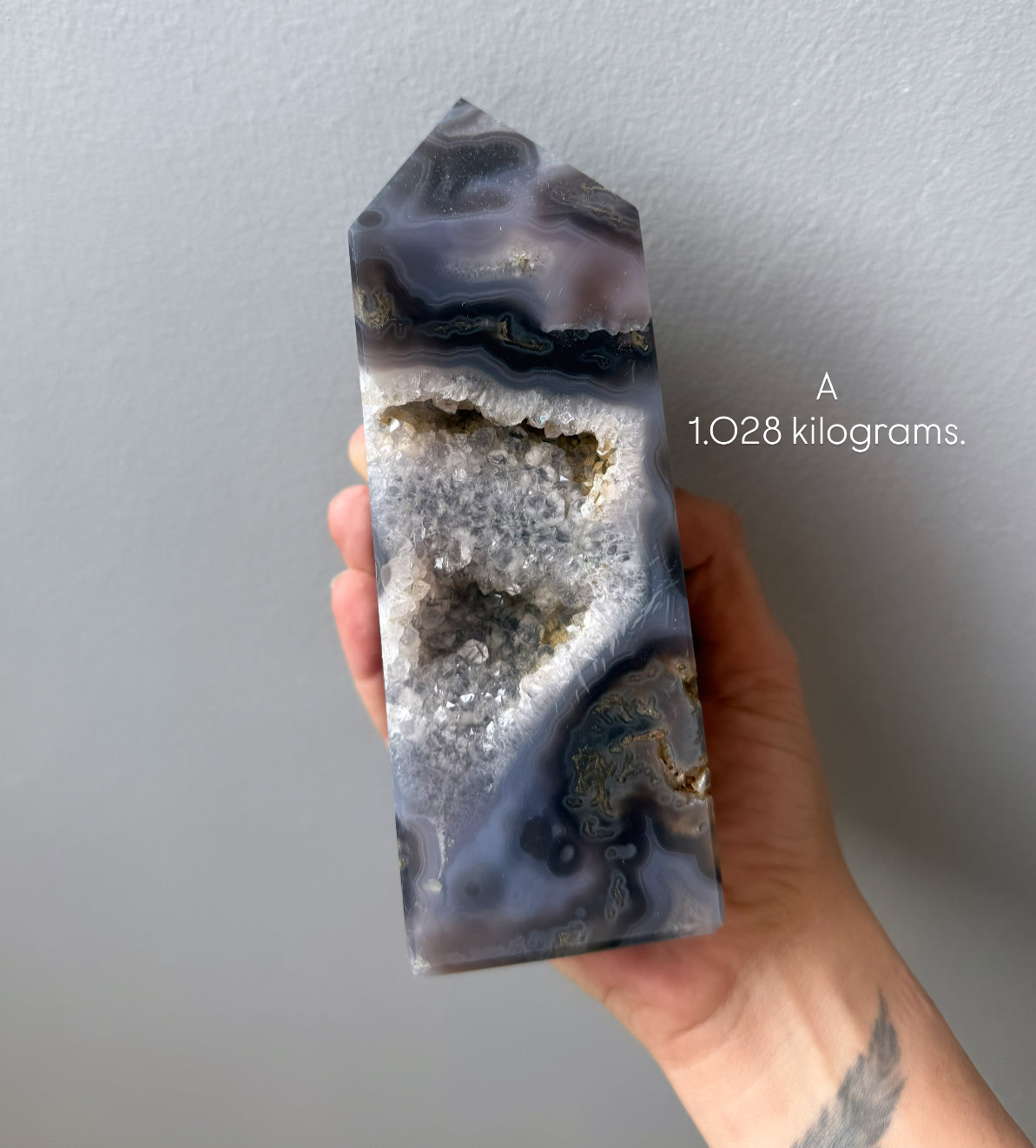 Purple Moss Agate Towers
