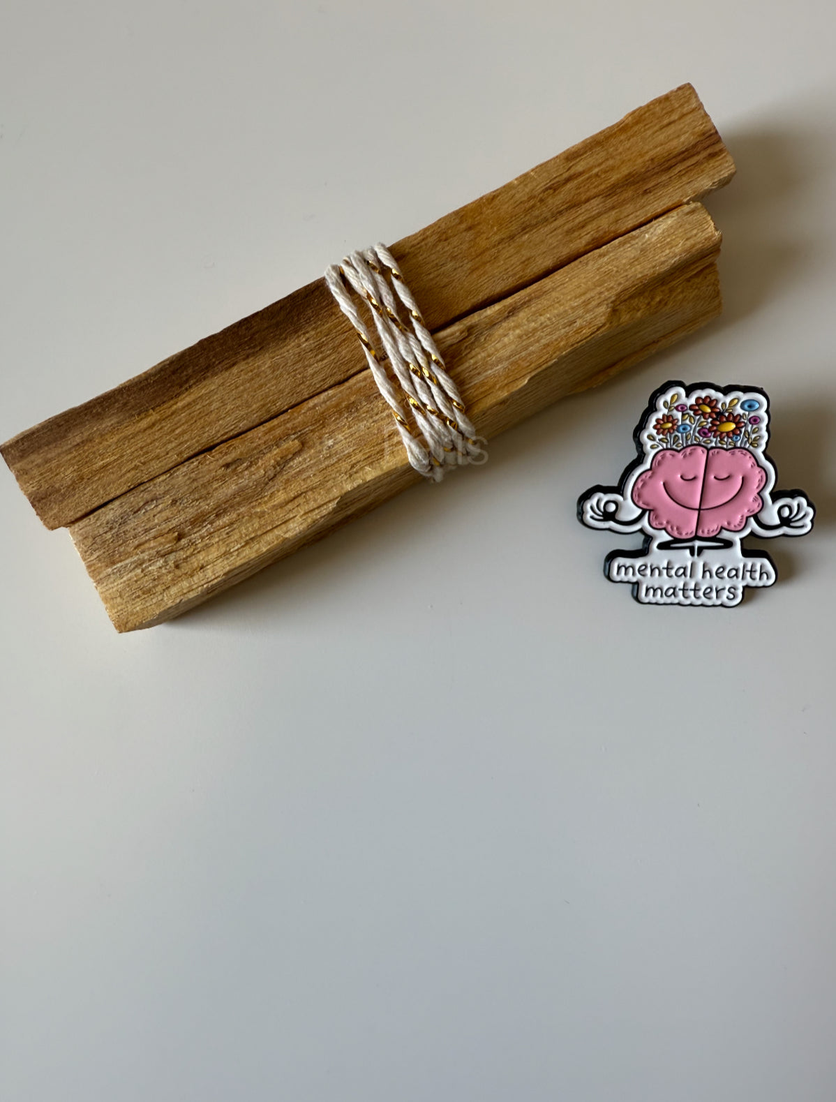 Palo Santo Mental Health Pin