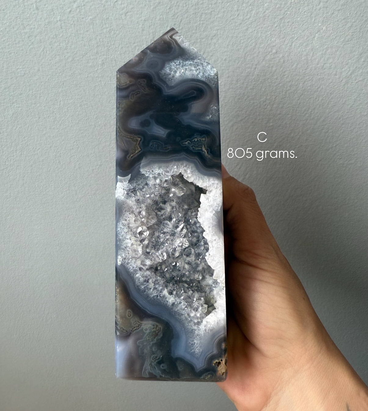 Purple Moss Agate Towers